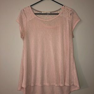 Pink flowy shirt